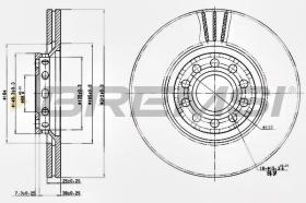 BREMSI CD7707V - DISCHI FRENO - BRAKE DISCS