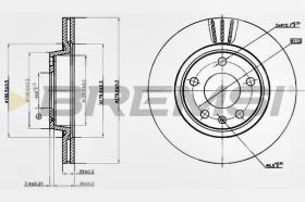 BREMSI CD7708V - DISCHI FRENO - BRAKE DISCS
