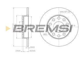 BREMSI CD7709S - DISCHI FRENO - BRAKE DISCS