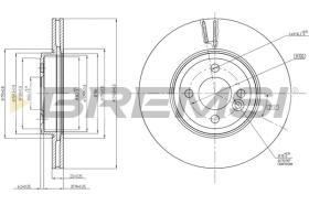 BREMSI CD7711V - DISCHI FRENO - BRAKE DISCS