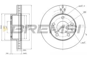 BREMSI CD7718V - DISCHI FRENO - BRAKE DISCS