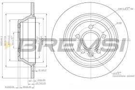 BREMSI CD7719S - DISCHI FRENO - BRAKE DISCS