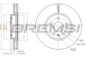 BREMSI CD7722V - DISCHI FRENO - BRAKE DISCS
