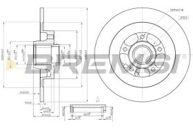 BREMSI CD7725S - DISCHI FRENO - BRAKE DISCS