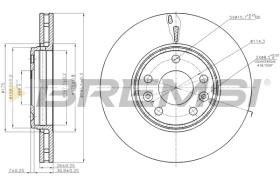 BREMSI CD7726V - DISCHI FRENO - BRAKE DISCS
