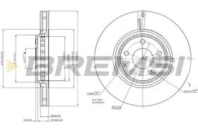 BREMSI CD7727V - DISCHI FRENO - BRAKE DISCS
