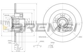 BREMSI CD7729S - DISCHI FRENO - BRAKE DISCS