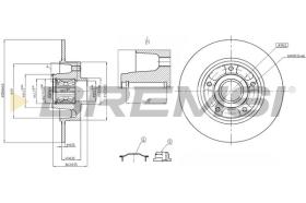 BREMSI CD7732S - DISCHI FRENO - BRAKE DISCS