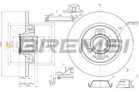BREMSI CD7735S - DISCHI FRENO - BRAKE DISCS