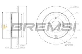 BREMSI CD7737S - DISCHI FRENO - BRAKE DISCS