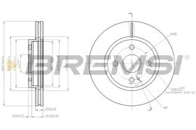 BREMSI CD7738V - DISCHI FRENO - BRAKE DISCS