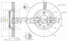 BREMSI CD7739V - DISCHI FRENO - BRAKE DISCS
