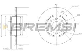 BREMSI CD7741S - DISCHI FRENO - BRAKE DISCS