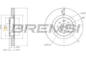 BREMSI CD7742V - DISCHI FRENO - BRAKE DISCS