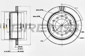 BREMSI CD7743V - DISCHI FRENO - BRAKE DISCS