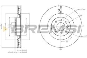 BREMSI CD7745V - DISCHI FRENO - BRAKE DISCS