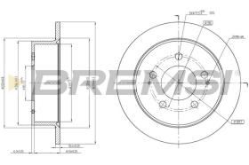 BREMSI CD7753S - DISCHI FRENO - BRAKE DISCS
