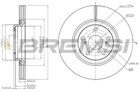 BREMSI CD7754V - DISCHI FRENO - BRAKE DISCS