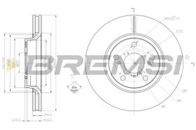 BREMSI CD7756V - DISCHI FRENO - BRAKE DISCS