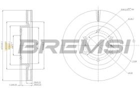 BREMSI CD7757V - DISCHI FRENO - BRAKE DISCS