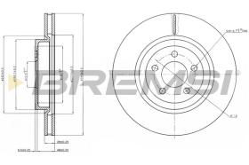 BREMSI CD7765V - DISCHI FRENO - BRAKE DISCS