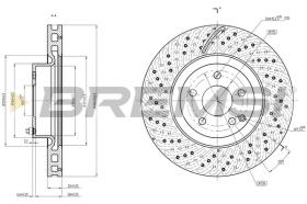 BREMSI CD7769V - DISCHI FRENO - BRAKE DISCS