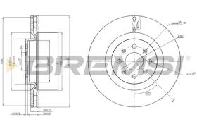 BREMSI CD7773V - DISCHI FRENO - BRAKE DISCS