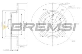 BREMSI CD7776S - DISCHI FRENO - BRAKE DISCS