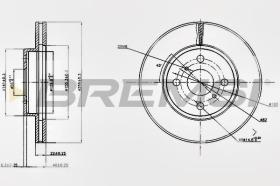BREMSI CD7779V - DISCHI FRENO - BRAKE DISCS