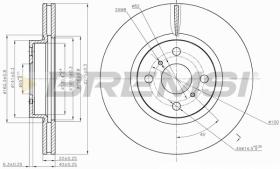 BREMSI CD7780V - DISCHI FRENO - BRAKE DISCS