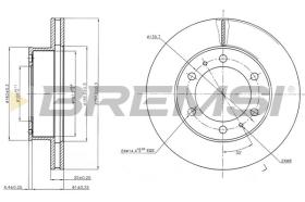 BREMSI CD7783V - DISCHI FRENO - BRAKE DISCS