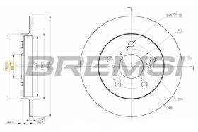 BREMSI CD7788S - DISCHI FRENO - BRAKE DISCS