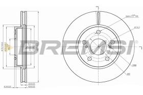 BREMSI CD7789V - DISCHI FRENO - BRAKE DISCS