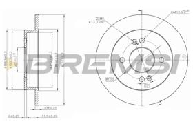 BREMSI CD7793S - DISCHI FRENO - BRAKE DISCS