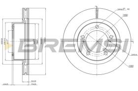 BREMSI CD7798V - DISCHI FRENO - BRAKE DISCS