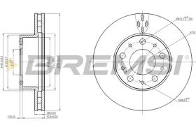 BREMSI CD7800V - DISCHI FRENO - BRAKE DISCS