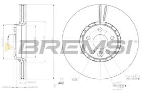 BREMSI CD7801V - DISCHI FRENO - BRAKE DISCS