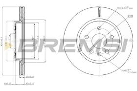 BREMSI CD7805V - DISCHI FRENO - BRAKE DISCS