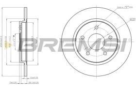 BREMSI CD7808S - DISCHI FRENO - BRAKE DISCS