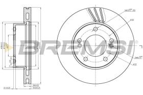 BREMSI CD7810V - DISCHI FRENO - BRAKE DISCS