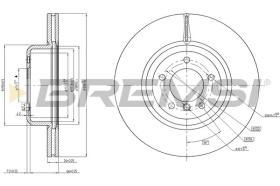 BREMSI CD7811V - DISCHI FRENO - BRAKE DISCS