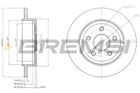 BREMSI CD7813S - DISCHI FRENO - BRAKE DISCS