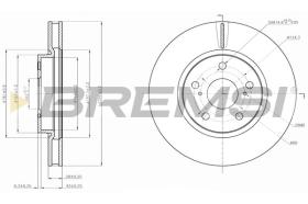 BREMSI CD7814V - DISCHI FRENO - BRAKE DISCS