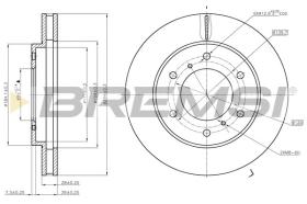 BREMSI CD7818V - DISCHI FRENO - BRAKE DISCS