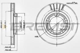 BREMSI CD7822V - DISCHI FRENO - BRAKE DISCS