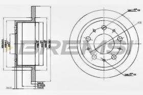BREMSI CD7823S - DISCHI FRENO - BRAKE DISCS