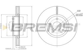 BREMSI CD7835V - DISCHI FRENO - BRAKE DISCS