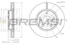BREMSI CD7838V - DISCHI FRENO - BRAKE DISCS