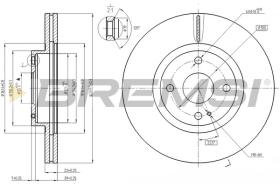 BREMSI CD7839V - DISCHI FRENO - BRAKE DISCS
