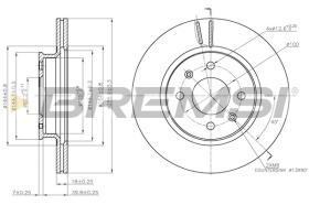BREMSI CD7840V - DISCHI FRENO - BRAKE DISCS